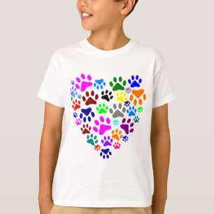 CAMISETA CORAÇÕES E PATAS