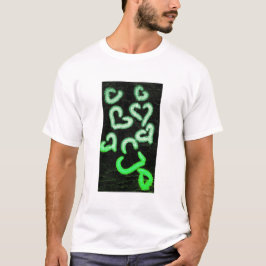 Camiseta Corações em Dificuldade Verde