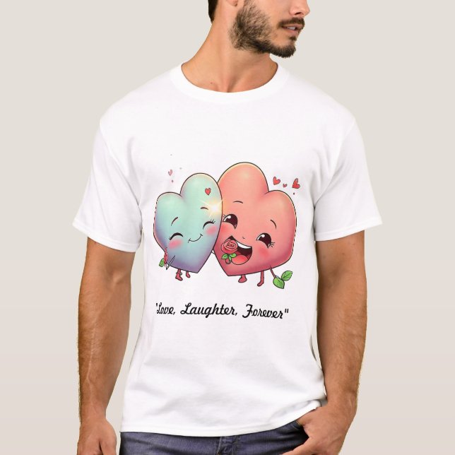 Camiseta "Corações em Harmonia" (Frente)