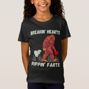 Camiseta Corações Engraçados Quebrando Peitos