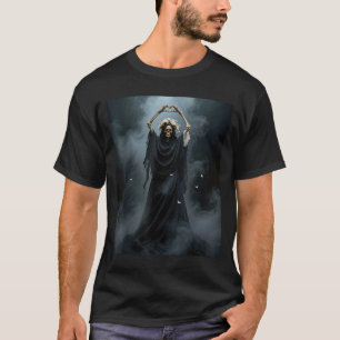 Camiseta Corações fantasmagóricos mãos esqueleto assustador