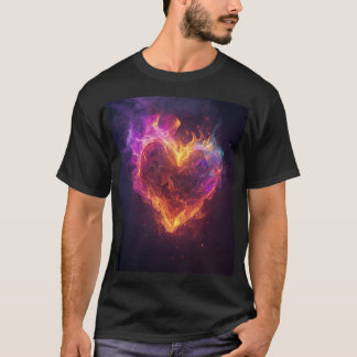 Camiseta Corações Fogo Orgulho