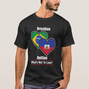 Camiseta Corações Haitianos Brasileiros Bandeiras O Que Não