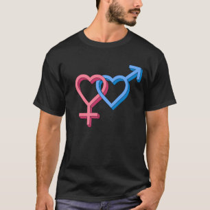 Camiseta Corações Interligados Amor e Unidade