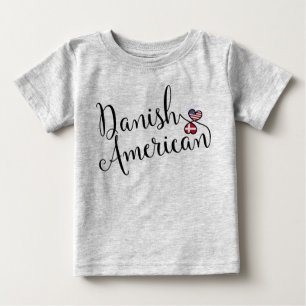 Camiseta Corações Invertidos Dinamarquês Americano