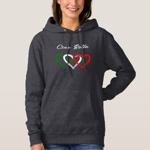 Camiseta Corações Italianos Ciao Bella Seu texto