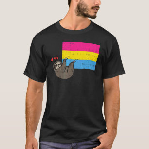 Camiseta Corações Leves Pansexuais Bandeiras Pan Pride Stuf