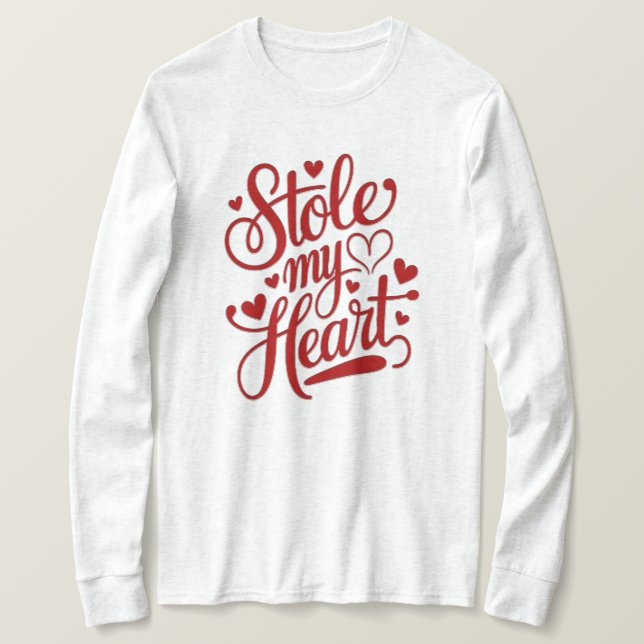 Camiseta Corações Ligados (Frente do Design)