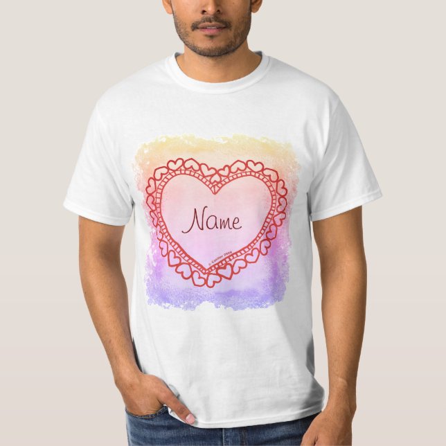 Camiseta Corações Lindos  (Frente)