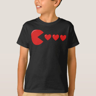 Camiseta Corações Meninos Engraçados Meninas Crianças