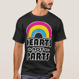 Camiseta Corações Não Partes Orgulho Panseual
