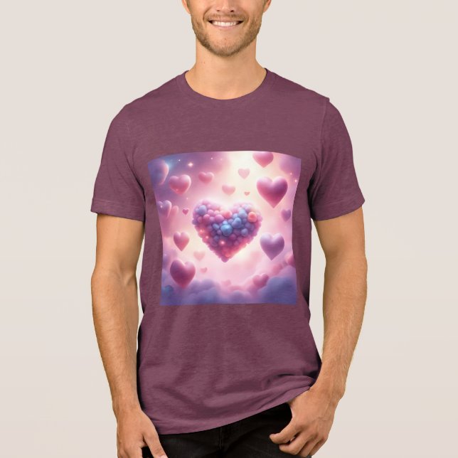 Camiseta Corações Nas Nuvens (Frente)