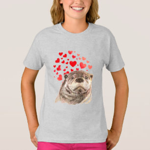 Camiseta Corações Ótimos E Molhantes Adoram Humor Animal T-