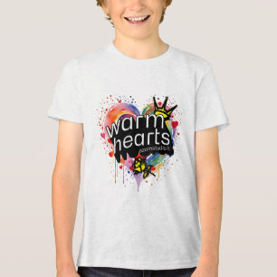 Camiseta Corações Quentes - Design ensos e Corações