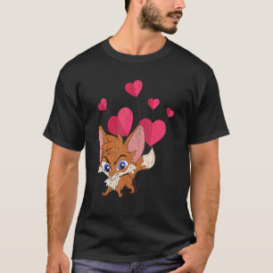 Camiseta Corações Raposa-Raposa-Raposa
