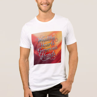 Camiseta Corações ricos mãos generosas