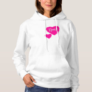 Camiseta Corações Rosa Personalizados Nana