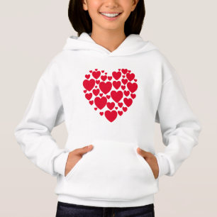 Camiseta Corações vermelhos
