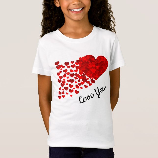 Camiseta Corações Vermelhos (Frente)