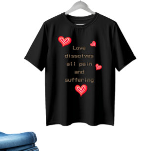 Camiseta Corações vermelhos