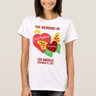 Camiseta Corações Vermelhos, Borboleta Elegante