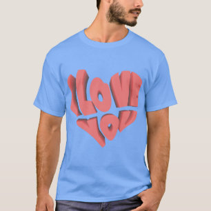 Camiseta Corações Vermelhos Desenhados À Mão ❤️ Trabalho de