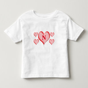 Camiseta Corações Vermelhos do dia de os namorados Personal