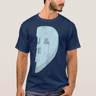 Camiseta Corações Você e Eu T s Correspondendo ao Namorados