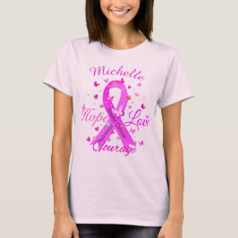Camiseta Coragem de Amor com Cancer de Mama