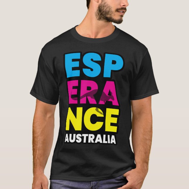 Camiseta Coragem de Cidade Ocidental da Austrália de Espera (Frente)