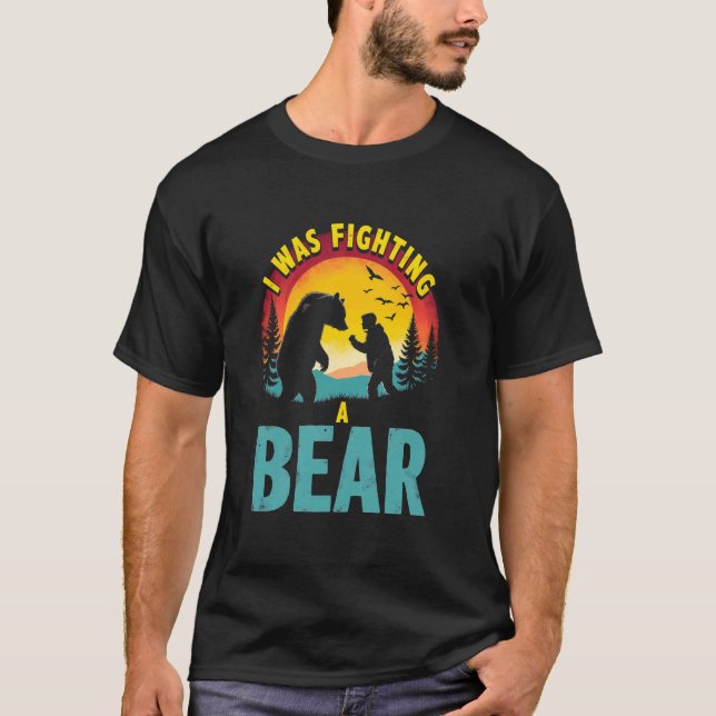 Camiseta Coragem de Luta de Urso de Criança (Frente)
