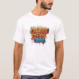 Camiseta Coragem Desafia Dificuldades.