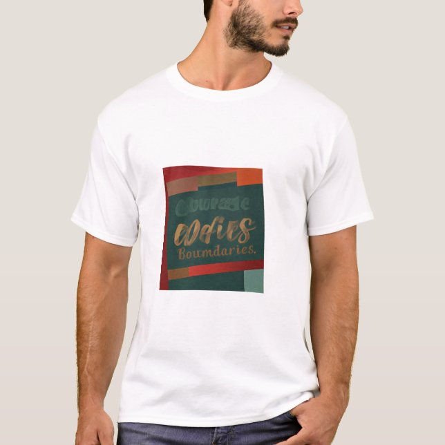 Camiseta Coragem Desafia Limites (Frente)