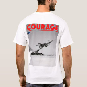 Camiseta CORAGEM DO PILOTO DE TESTE - Super Saber F-100D