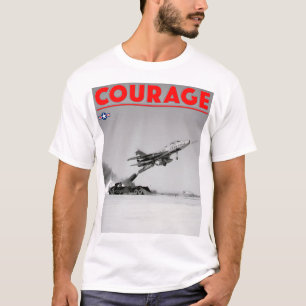 Camiseta CORAGEM DO PILOTO DE TESTE - Super Saber F-100D