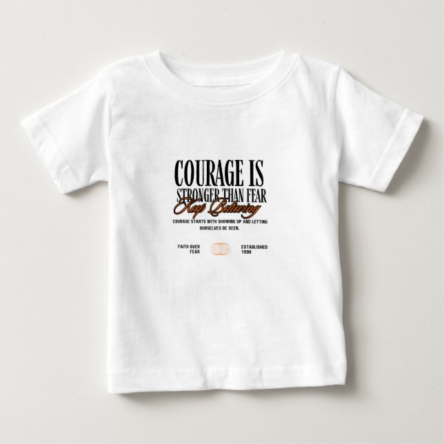 Camiseta Coragem é mais forte que o medo (Frente)