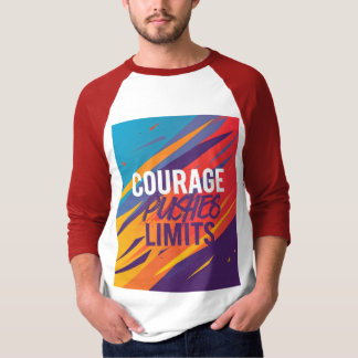Camiseta Coragem Empurra Limites.