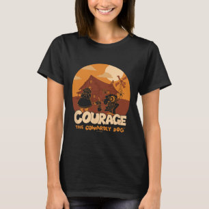 Camiseta Coragem O Cachorro Cowardly Halloween Cowardly Hau