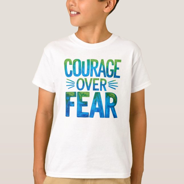 Camiseta Coragem sobre o medo (Frente)