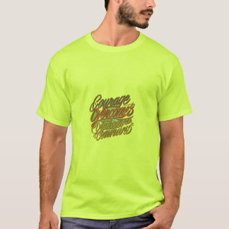 Camiseta Coragem supera barreiras