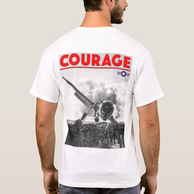 Camiseta CORAGEM WW2 - F6F-3 Hellcat (Verso)
