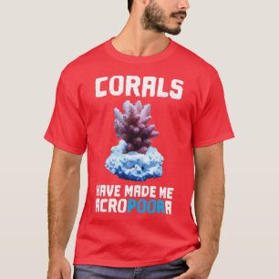 Camiseta Corais Me Fizeram Acropoora Saltwater Aquário C