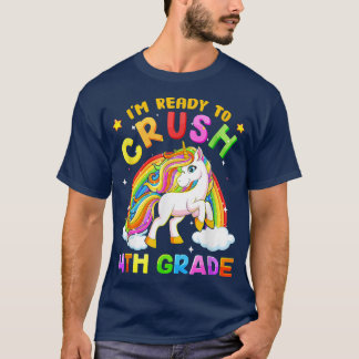 Camiseta Corajoso Unicórnio Estou pronto para esmagar o 4º 