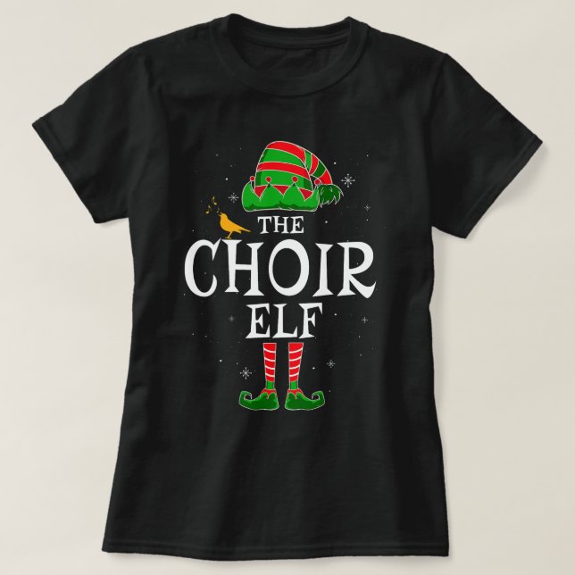 Camiseta Coral Elf Group Mating Family Christmas Church S (Frente do Design)