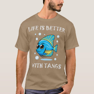 Camiseta Coral Funny Reef Aquarium Pó Azul Tang Aquaris
