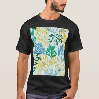Camiseta Coral Reef, Algae Padrão Sem Olhos.