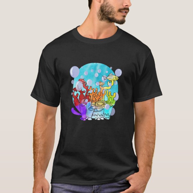 Camiseta Coral Reefs Sea Animal Nature Protect the Reefs (Frente)