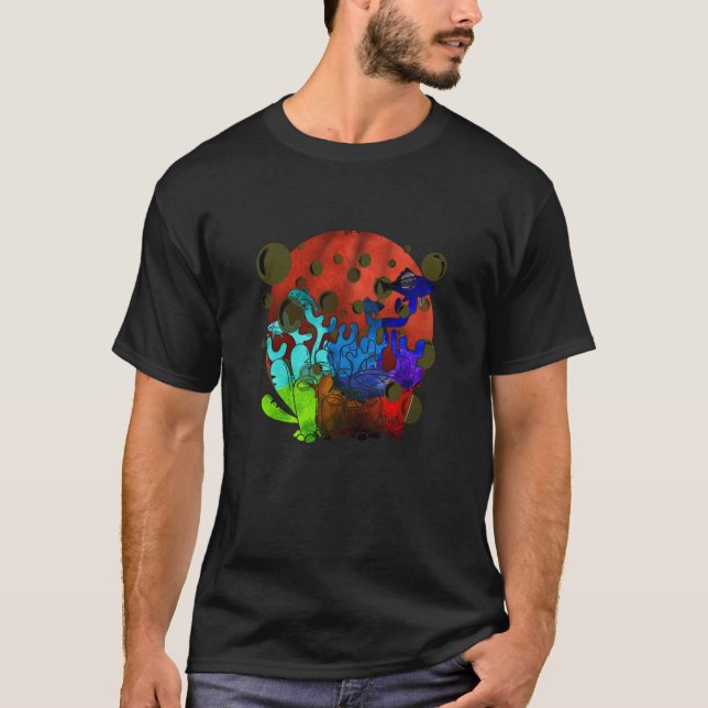 Camiseta Coral Reefs Snorkling Environment Nature Ocean (Frente)