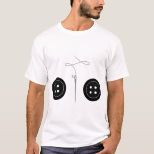 Camiseta coraline jones fofo como um botão