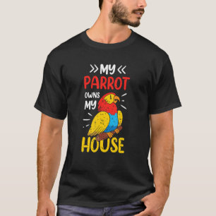 Camiseta Corante de Amarra Colorida Papagaio Humor Cute Owe